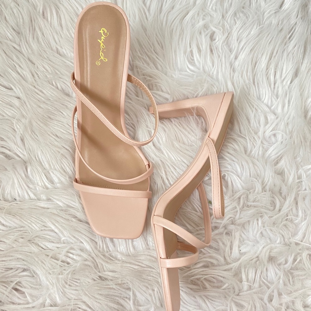 Light Nude Strappy Heels